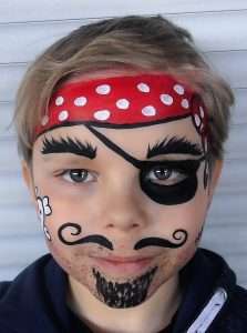 Piraten-Schminkvorlage
